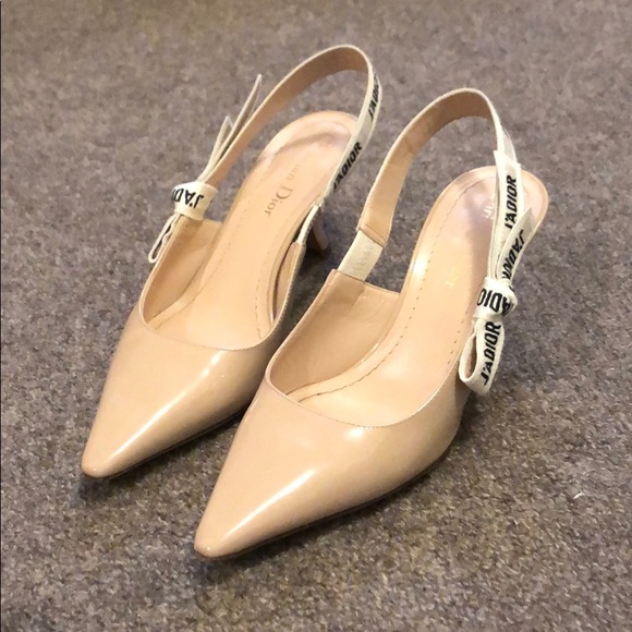 dior shoes nude